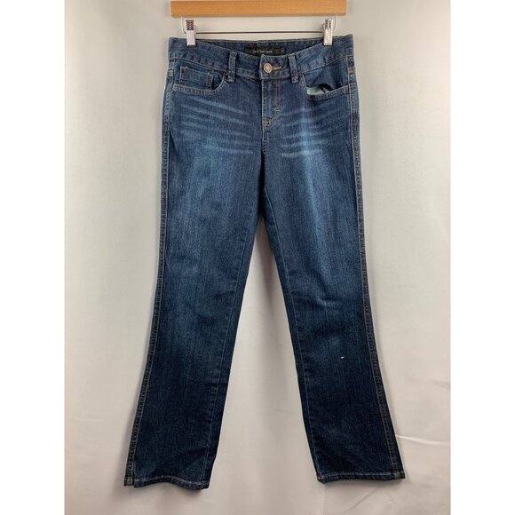 Women's Calvin Klein NWT Blue Bootcut Jeans Size 4 - Picture 1 of 8